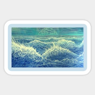 Sci-Fi Solaris ocean (alien planet) Sticker